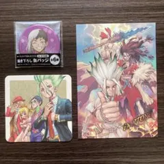 Dr.STONE ドクターストーンポストカード　ローソン100缶バッジ　ナツコミ