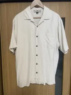 Tommy Bahama 半袖シャツ M 100%シルク ホワイト