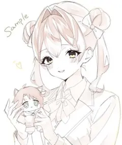 【受付中】イラスト 夢絵 オーダー 依頼 コテキャシート