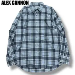 ALEX CANNON 長袖シャツ チェック柄 BDシャツ
