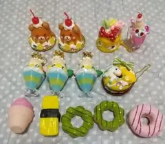 贅沢スイーツ アニマル キーホルダー スイーツデコ まとめ売り 平成レトロ