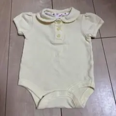 GAP イエロー 襟付き 半袖ロンパース