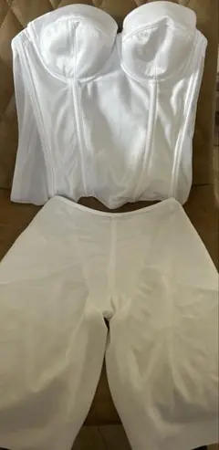 ホワイト ブライダルインナー 上下セット