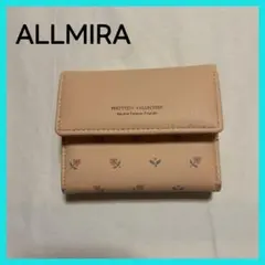 [ALLMIRA]ミニ財布 三つ折り財布 小さめ