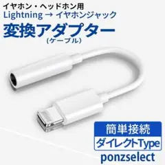 イヤホンジャック 変換アダプター iPhone iPad ライトニング D1
