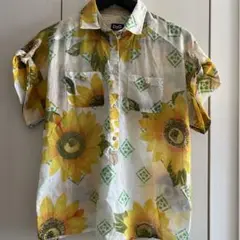 D&G ひまわり柄 ショートスリーブシャツ 希少ヴィンテージ36