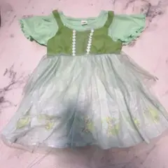しまむら　リトシー　ディズニー　ピーターパンティンカーベル　ベビー　ワンピース