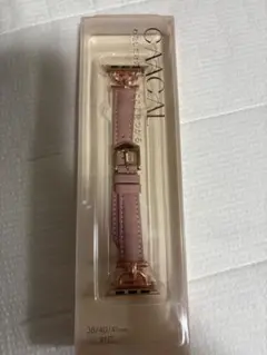 ピンク PUレザー Apple Watchバンド 38/40/41mm対応