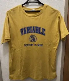 COLZA VARIABLE Tシャツ 半袖 イエロー Sサイズ