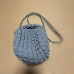 バブルデザイン ショルダーバッグ ライトブルー