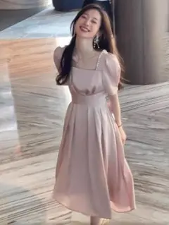 シンプルワンピース✨結婚式に最適