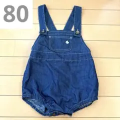 【未使用に近い】POLO ベビーロンパース デニム 80サイズ