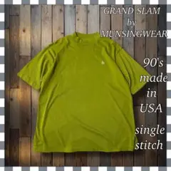 90's USA製マンシングウェア ヴィンテージ シングルステッチ刺繍Tシャツ