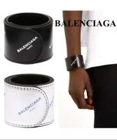 最終Sale‼️Balenciaga ロゴレザーブレスレット