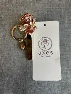 axesfemme モチーフキークリップ バラ