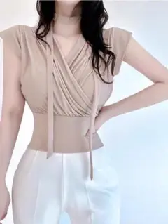 夏大活躍⭐韓国タイトミニトップス スタイルアップお出かけコーデ