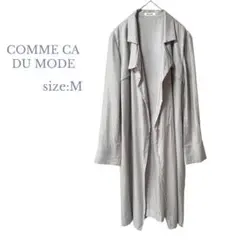 【コムサデモード】Mサイズ　美品✨ウエスト紐　グレー　きれいめシルエット