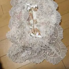 花柄レースティッシュボックスカバー