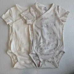 H&M 半袖ボディスーツ サイズ70 2枚セット