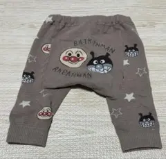アンパンマン　バイキンマン　レギンス　茶色　星柄　BANDAI