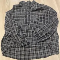 UNIQLO チェック 長袖シャツ　チェックシャツ　薄手　カーディガン　羽織り