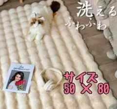 新品未使用❗ 極上 ラグマット 50×80 洗える もこもこ ファー素材