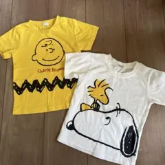 PEANUTS スヌーピー Tシャツカットソー 90サイズ 2枚まとめ売り