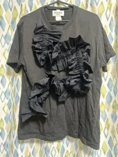 【お値下げ中！】HOUGA フリルTシャツ ブラック