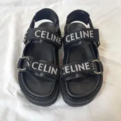 クリーニング済CELINE バルギー サンダル スポーツ36 23cmセリーヌ