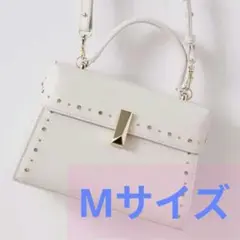 セルフォード リュタン ビジュースタッズポシェット　Мサイズ　白