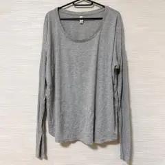 Bella + Canvas グレー 長袖Tシャツ Tシャツ シンプル