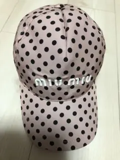 MIUMIUプリントファイユベースボールキャップ Sサイズ