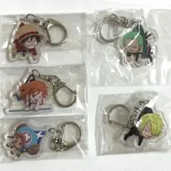 ONE PIECE　アクリルチャーム　5点セット