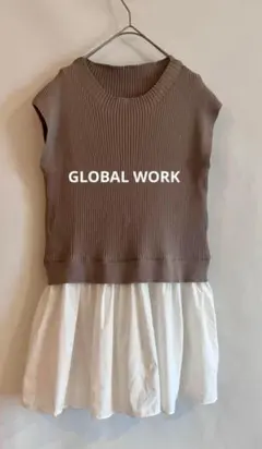 【本日限定お値下げ】GLOBAL WORK★切り替えフリルトップス