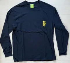HUF ネイビー 長袖カットソー XL