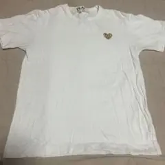 PLAY ハート刺繍 Tシャツ Mサイズ ホワイト