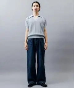 SUBLATIONS WIDE SEAM DENIM BAGGY PANTS