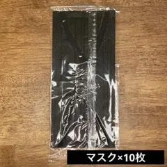 未開封 Brodio 不織布マスク 黒 幅20cm 大きめ 10枚セット