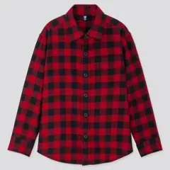 UNIQLO ユニクロ KIDS フランネルチェック長袖シャツ 140cm