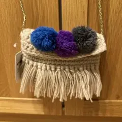 【新品】【未使用】【タグ付き】ブランシェス　ポンポンポシェット