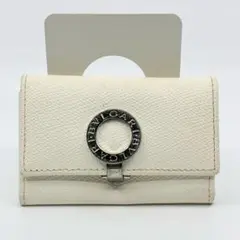 ブルガリ BVLGARI キーケース レザー 白 ホワイト A1329A2