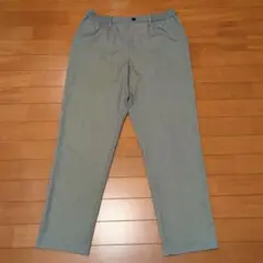 GUチェック柄ゴムウエストスラックス 　Lサイズ