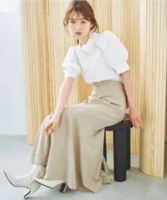 バックリボンマーメイドスカート