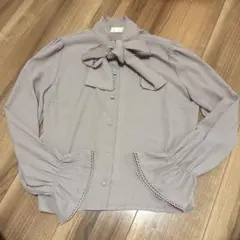 アンミール　AnMILLE リボンタイブラウス
