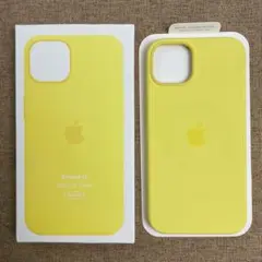 新品•純正互換品 iPhone 13 シリコンケース ライトレモン