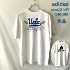 美品 adidas UCLA Tシャツ ロゴ プリント 12-14Y バスケ