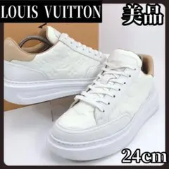 箱付き　LOUIS VUITTON　ルイヴィトン　ホワイト　スニーカー　シューズ