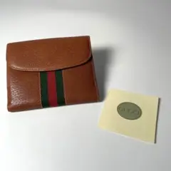 オールド グッチ OLD GUCCI 折り財布 シェリーライン