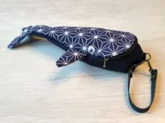 クジラポーチ　和柄