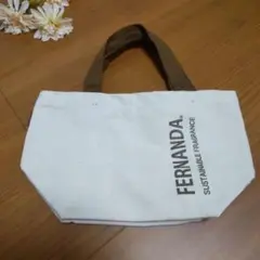 FERNANDA トートバッグ 生成り ブラウン サブバック ランチバックかばん